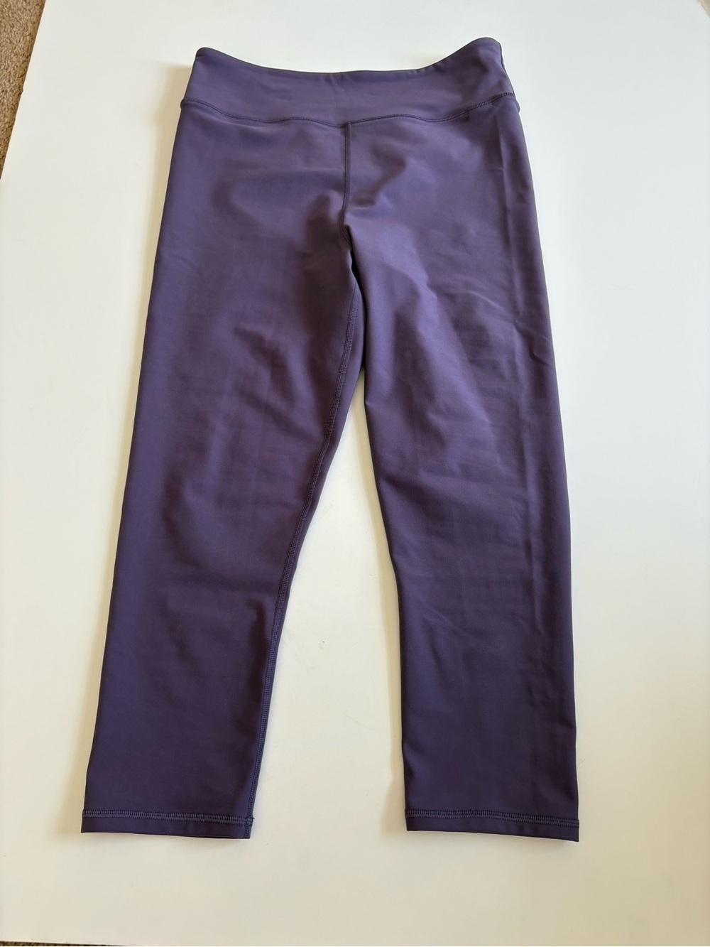 Calme By Johnny Was Cropped Leggings Size Large Purple